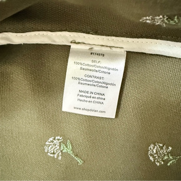Anthropologie Dolan Left Coast Floral Embroidered Barn Jacket Green Medium - Picture 8 of 12